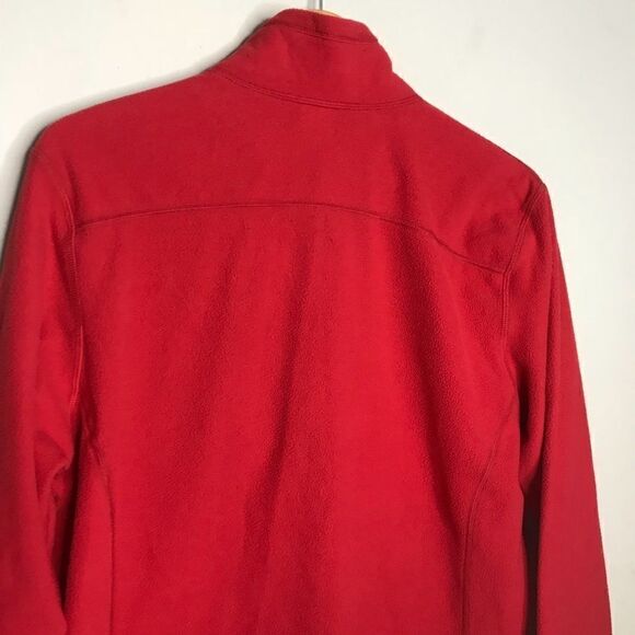 North Face Sz M Red Quarter Zip Sweater Pullover - Picture 5 of 5